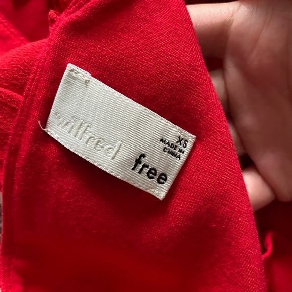 Red Wilfred Free tie back cropped tank - XS - Picture 3 of 3